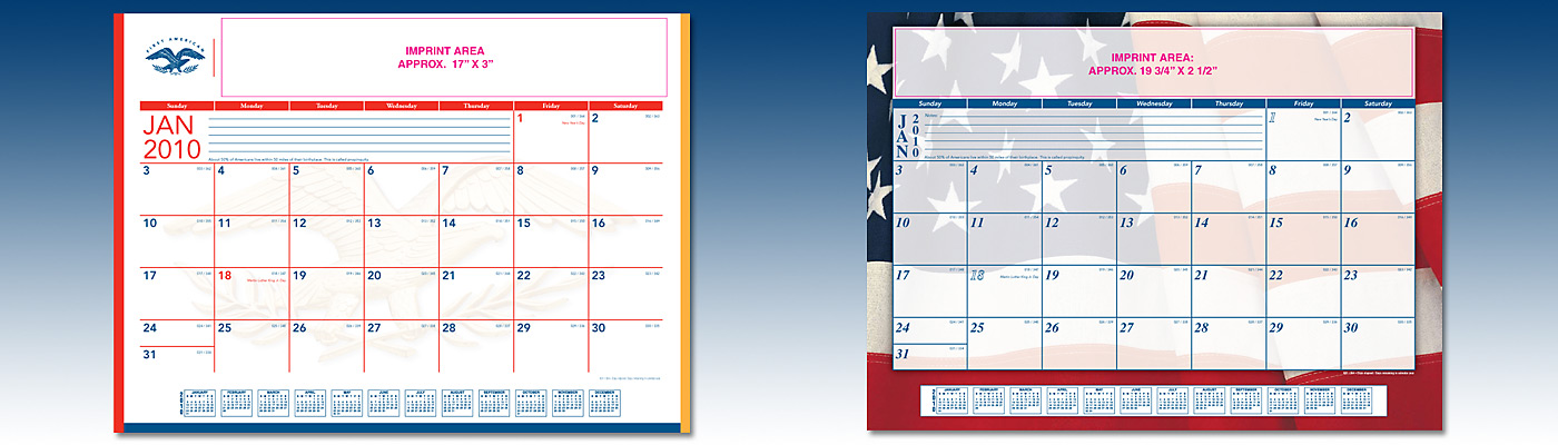 Desk Pad Calendars