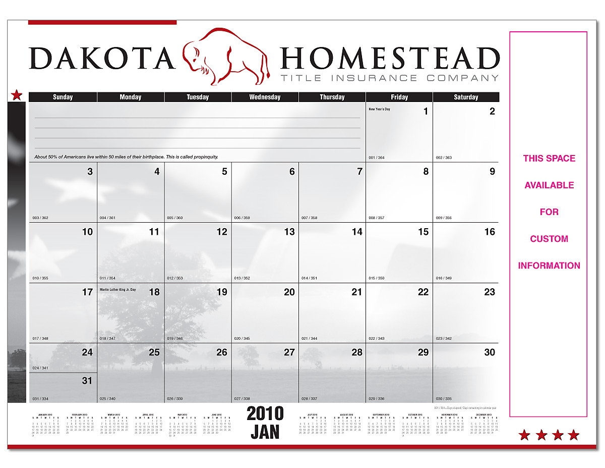 Desk Pad Calendars