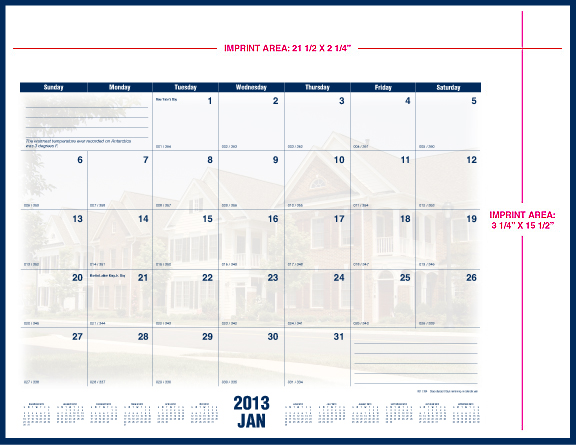 deskpad calendar indep 2013