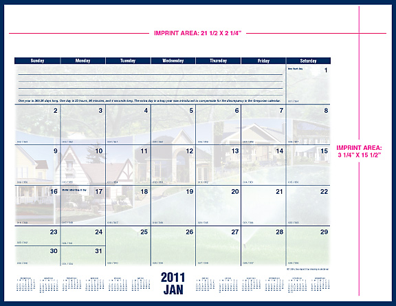 desk pad calendars