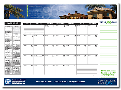 Desk Pad Calendar