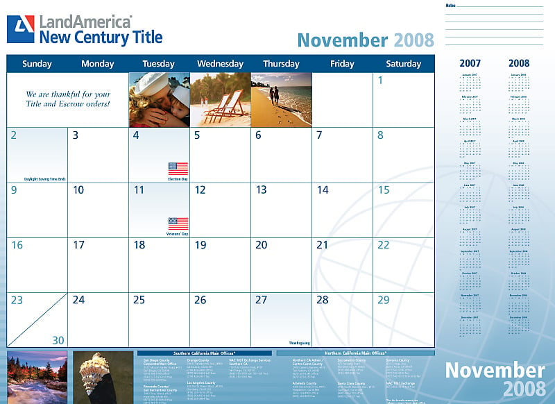 Desk pad calendars are like a free billboard in your client's office all year long