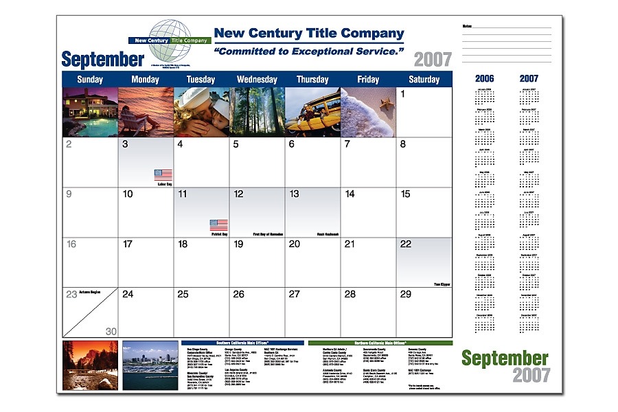 Create Custom Photo Desk Calendar, Personalized Calendar