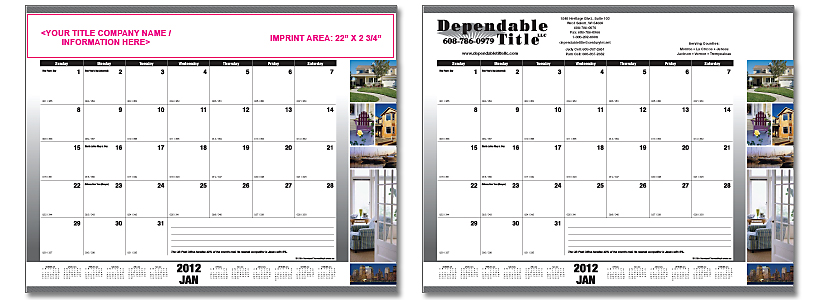 Stewart deskpad calendar