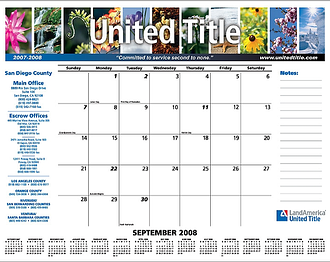 desk calendar