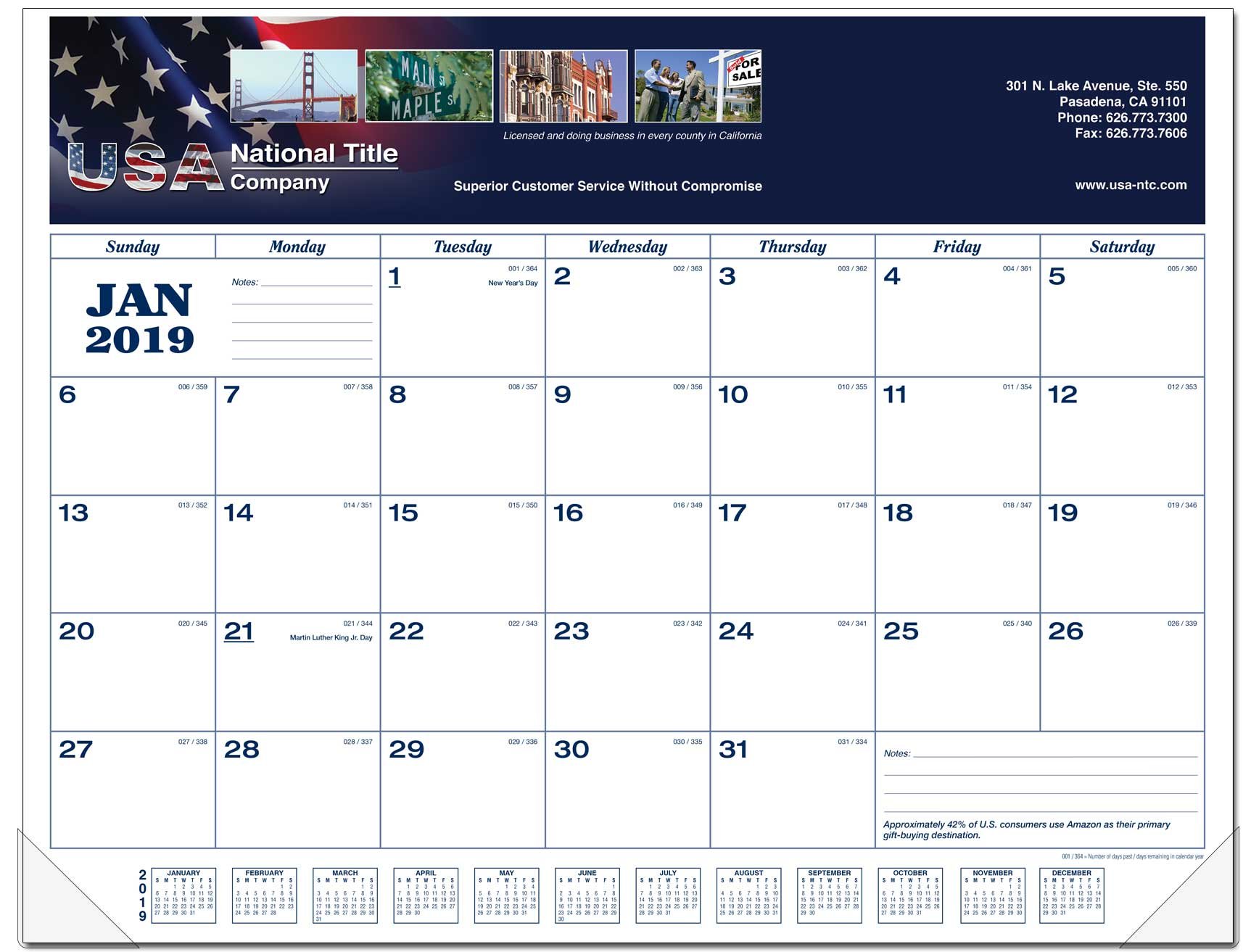 Desk Pad Calendar | Custom Desk Pad Calendar