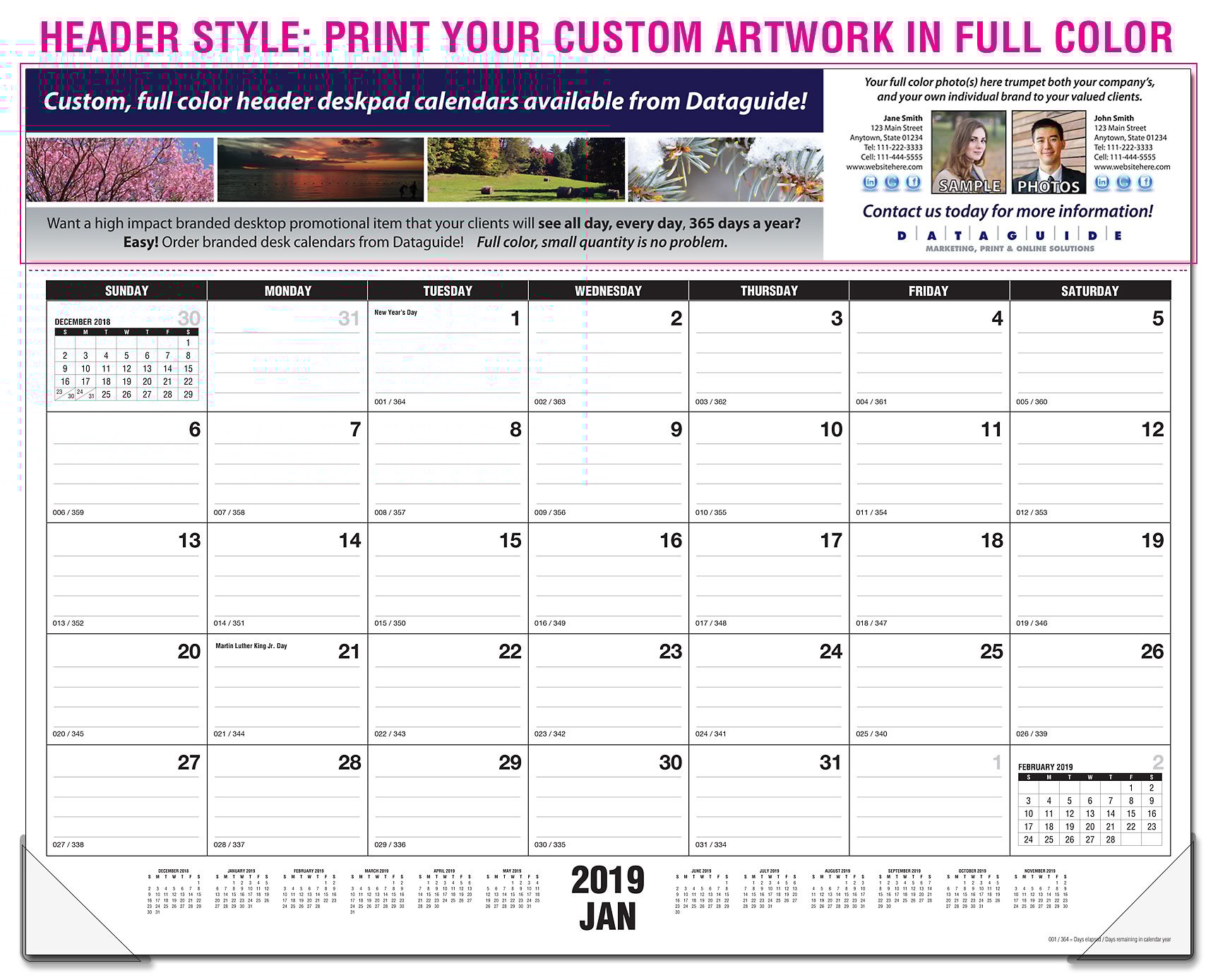 Desk Pad Calendar